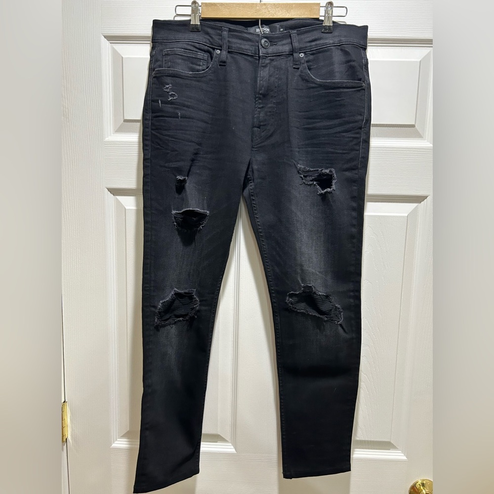 Men’s Sz 33 Hudson Jeans Black “Zack Skinny”